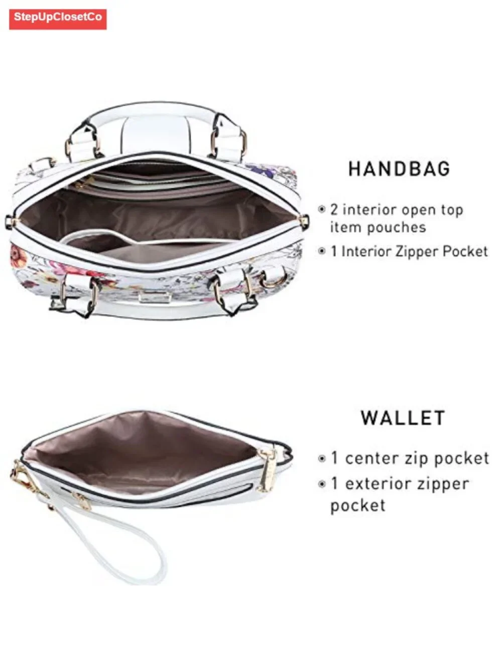 Women's Vegan Leather Satchel Purse Top Handle Work Tote